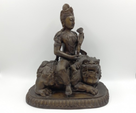 Bronzen beeld van Durga