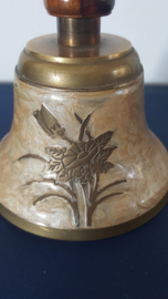 Grote tafelbel houten handvat