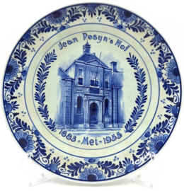 Delfts blauw bord 'Jean Pesyn’s Hof'
