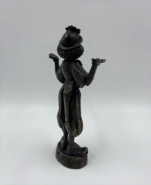 Bronzen beeldje van een clown