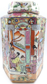 Kleurrijke Chinese dekselvaas