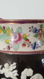 19e eeuwse Staffordshire aardewerk kruik "Lustreware"