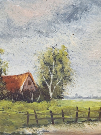 Hollands tafereel met molen