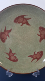 Celadon schaal met koi