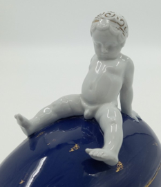 Art Deco schaal met deksel door Fraureuth