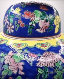 Vintage kleurrijke gemberpot