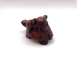 Netsuke van 3 schildpadden