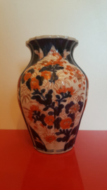 Imari vaas oranje/blauw