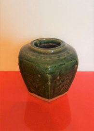 Chinese geglazuurde gemberpot