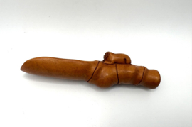 Netsuke theeschep met tijger