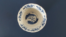 Chinese kop en schotel, geribbeld - 18e eeuw