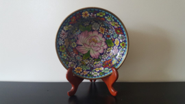 Cloisonné schaaltje met bloemen