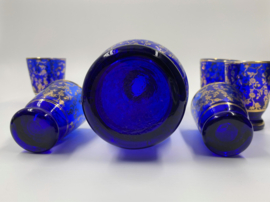 Kobalt blauwe decanteer set