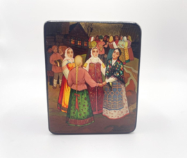 Russisch lakdoosje miniatuurkunst