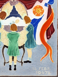 Cloisonné geboortetegeltje Marijke