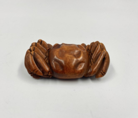 Netsuke van een krab