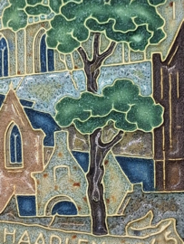 Cloisonné tegel 700 jaar Haarlem