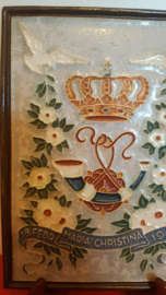 Cloisonné geboortetegel Prinses Maria Christina