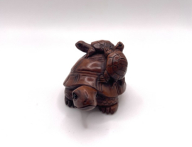 Netsuke van 3 schildpadden