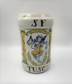 Faience apothekerspot S F Tusc