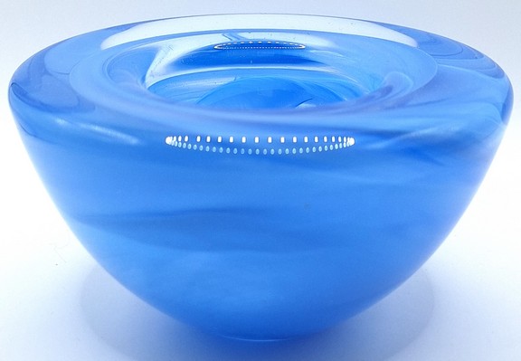 Kosta Boda - Waxinelichthouder blauw