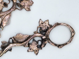 Decoratieve zilveren druivenschaar