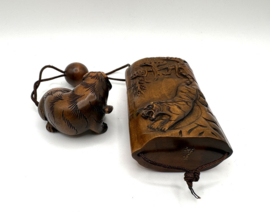 Japanse inro met tijger