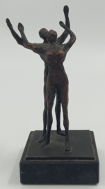 Bronzen abstract man en vrouw