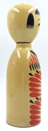 Aardewerk fles Kokeshi