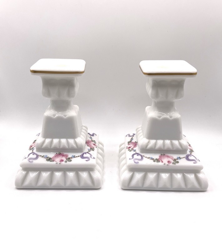 Set melkglas kandelaars