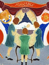 Cloisonné geboortetegeltje Marijke