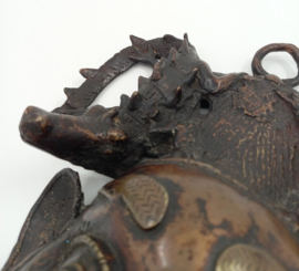 Afrikaans bronzen masker