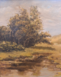 Olieverf op doek van landschap