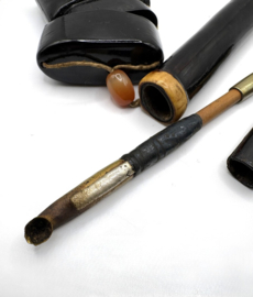 Japanse kiseru in pijphouder