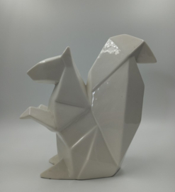 Porseleinen origami eekhoorn