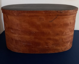 Grote spanen / houten hoedendoos