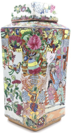 Kleurrijke Chinese dekselvaas