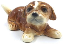 Liggende boxer puppy door Goebel