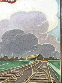 Cloisonné tegeltje 'Verzet Voor Vaderland'