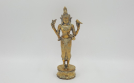 Groot messing beeld van Lakshmi