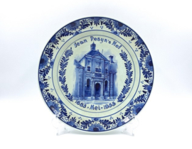 Delfts blauw bord 'Jean Pesyn’s Hof'