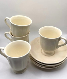 Wedgwood - Set van 4 kop en schotels