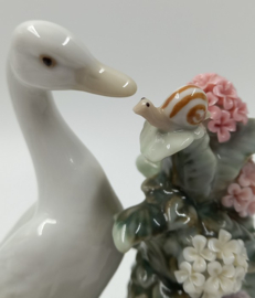 Lladro beeld van moeder eend en haar kroost