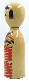 Aardewerk fles Kokeshi