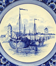 Delfts herinneringsbord Katwijk aan Zee