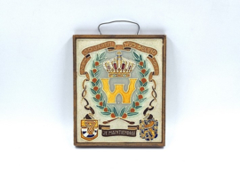 Cloisonné herinneringstegeltje Wilhelmina