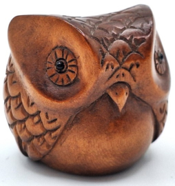Netsuke van een uil