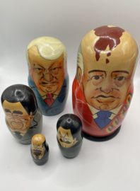 5-delige matroesjka Russische leiders