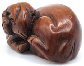 Netsuke zodiac geit