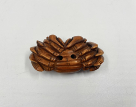 Netsuke van een krab